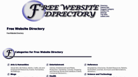 What Free-website-directory.com website looked like in 2012 (11 years ago)