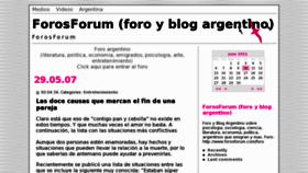 What Forosforum.com website looked like in 2012 (11 years ago)