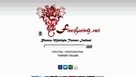What Firesharing.net website looked like in 2012 (11 years ago)