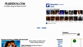 What Filmesdual.com website looked like in 2012 (11 years ago)