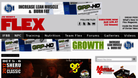 What Flexmagazine.com website looked like in 2012 (11 years ago)