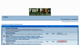 What Forosdefutbol.net website looked like in 2012 (11 years ago)