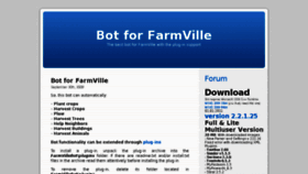 What Farmvillebot.net website looked like in 2011 (13 years ago)