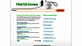 What Findcdcovers.com website looked like in 2011 (13 years ago)