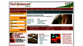 What Findarestaurant.ie website looked like in 2011 (13 years ago)