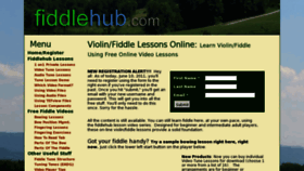What Fiddlehub.com website looked like in 2012 (11 years ago)