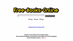 What Free-books-online.net website looked like in 2011 (13 years ago)