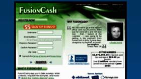 What Fusioncash.net website looked like in 2011 (13 years ago)