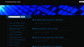 What Freemovies.net website looked like in 2012 (11 years ago)