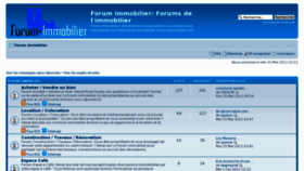 What Forum-immobilier.com website looked like in 2012 (11 years ago)