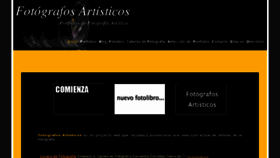 What Fotografosartisticos.es website looked like in 2012 (11 years ago)