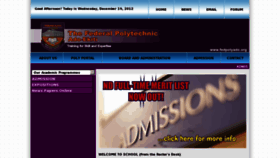 What Fedpolyado.org website looked like in 2012 (11 years ago)