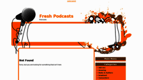 What Freshpodcasts.com website looked like in 2012 (11 years ago)