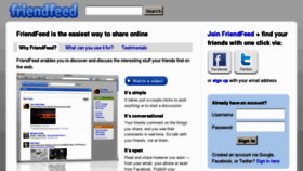 What Friendfeed-media.com website looked like in 2012 (11 years ago)