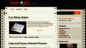 What Fun4pic.com website looked like in 2012 (11 years ago)