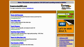 What Freemovies365.com website looked like in 2013 (11 years ago)