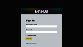 What Fanhub.com website looked like in 2013 (13 years ago)