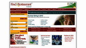 What Findarestaurant.ie website looked like in 2013 (11 years ago)