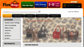 What Fivebags.com website looked like in 2013 (11 years ago)