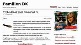 What Familien.dk website looked like in 2013 (11 years ago)