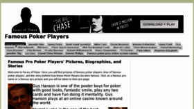 What Facesofpoker.com website looked like in 2013 (11 years ago)