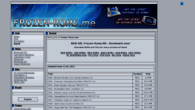 What Frozen-roms.me website looked like in 2013 (11 years ago)