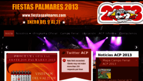 What Fiestaspalmares.com website looked like in 2013 (11 years ago)