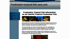 What Freshwater-tropical-fish-care.com website looked like in 2013 (11 years ago)