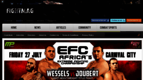 What Fightmag.co.za website looked like in 2013 (11 years ago)