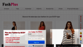 What Fashplus.com website looked like in 2013 (11 years ago)