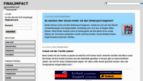 What Finalimpact.de website looked like in 2013 (11 years ago)
