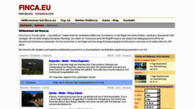 What Finca.eu website looked like in 2013 (11 years ago)
