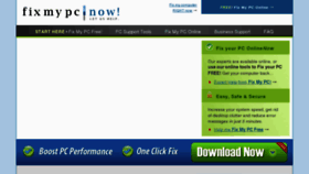 What Fixmypcnow.com website looked like in 2013 (11 years ago)