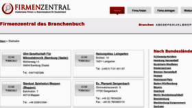 What Firmenzentral.de website looked like in 2013 (11 years ago)