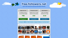 What Free-followers.net website looked like in 2013 (13 years ago)