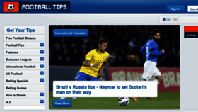 What Footballtips.com website looked like in 2013 (11 years ago)