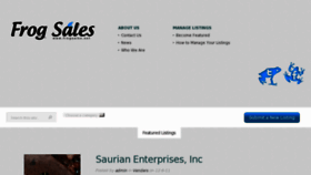 What Frogsales.net website looked like in 2013 (11 years ago)