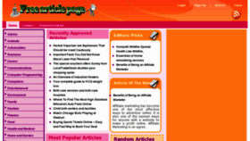What Freearticlepage.com website looked like in 2013 (11 years ago)