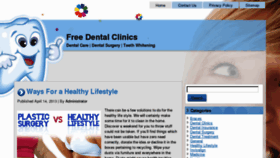 What Freedentalclinics.net website looked like in 2013 (11 years ago)