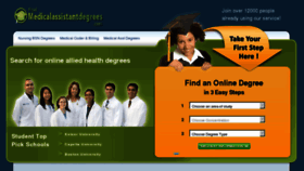 What Findmedicalassistantdegrees.com website looked like in 2013 (11 years ago)