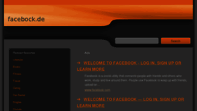 What Facebock.de website looked like in 2013 (10 years ago)