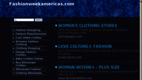What Fashionweekamericas.com website looked like in 2013 (11 years ago)