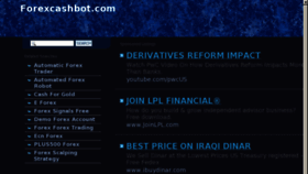 What Forexcashbot.com website looked like in 2013 (11 years ago)