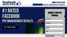 What Facebookadsppc.com website looked like in 2013 (11 years ago)