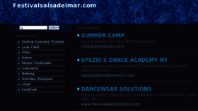 What Festivalsalsadelmar.com website looked like in 2013 (10 years ago)