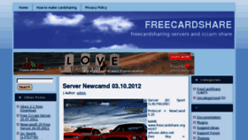 What Freecardshare.net website looked like in 2013 (10 years ago)