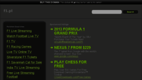 What F1.pl website looked like in 2013 (10 years ago)