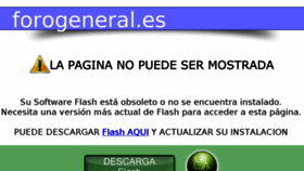 What Forogeneral.es website looked like in 2013 (10 years ago)
