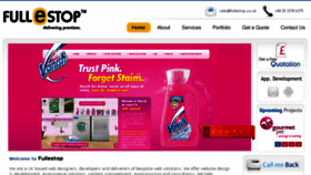 What Fullestop.co.uk website looked like in 2013 (10 years ago)