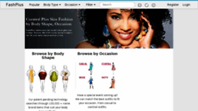 What Fashplus.com website looked like in 2013 (10 years ago)